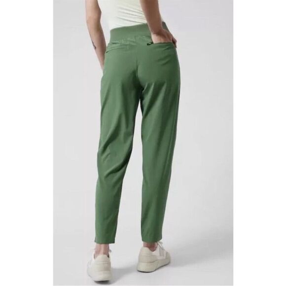 Athleta Women's 10 Brooklyn Ankle Jogger Pants Vineyard Green - Picture 2 of 10